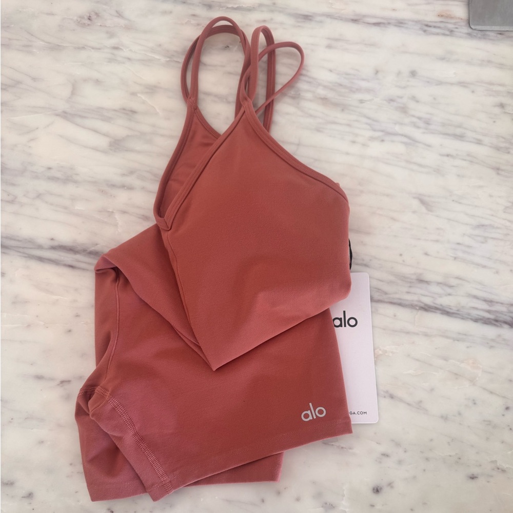 ALO Yoga Alosoft Suns Out Onesie - Soft Terracotta